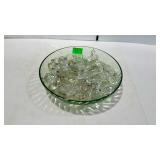 Bowl of glass prisms