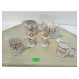 Noritake Azalea china, tray lot - creamer, sugar,