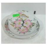 Noritake Azalea china- 6-1/2" cheese dish with lid