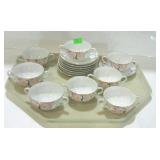 Noritake Azalea china- set of eight double handled