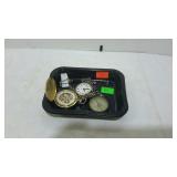 Two pocket watches, not currently working and a