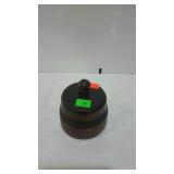 Vintage butter press with acorn & leaf design -has