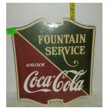 Coca-Cola cardboard sign, 11 x 12