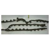 Leather straps with bells, 10 bells, 10 bells and