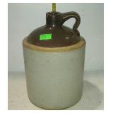 Gallon whiskey crock jug, chip at rim