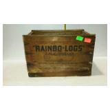 Rainbow Logs crate, 14 x 9 x 9