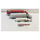 Tractor Trailer toys trucks 3 plus one extra