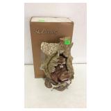 Ski Country Raccoon figure liquor Decanter has box