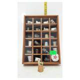 Thimbles Collection with wall display case 24