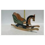 Home decor Horse Sleigh Rocker, painted up nicely