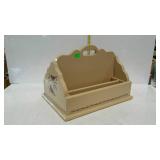 Painted home decor organizer carry tote box,