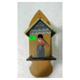 Home decor painted bird house wall mount type