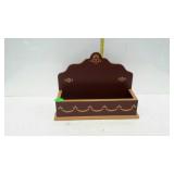 Painted home decor letter box again sits on