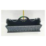 Painted home decor double sided carry tote box,