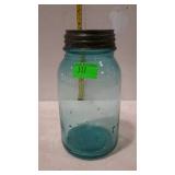 Ball Perfect Mason blue glass canning jar quart