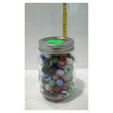 Marbles pint size canning jar full