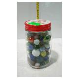 Marbles pint size canning jar full