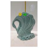 Pottery Swan Figure Planter vase but note