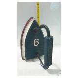 Early cast iron flat clothing iron, Sheffield #6