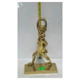 Brass soldier character figure piece doorstop by