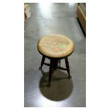 Organ stool with ball & claw feet - seat needs