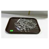 Glass prisms tray lot