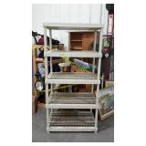 4-Shelf poly shelf unit - 36 x 24 x 73 - one shelf