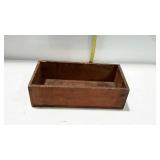 Early wooden box finger jointed ends, nice shape,