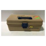 Old Pal Woodstream fishing tackle box empty