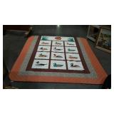 Bedspread with duck pattern designs -