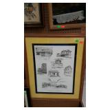 Poster print, train station scenes - "Cumberland,