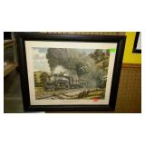 Print, train scene- "The Baltimore and Ohio