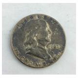 Silver Franklin half dollar - 1962