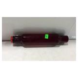 Ruby Red Glass bakers rolling pin with cap