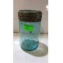 "Ball Improved" blue glass pint size canning jar