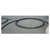 2" black plastic water line pipe a few feet in