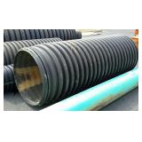 Black culvert drain pipe section 30" dia. X 8ft