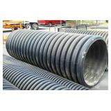 Black culvert drain pipe section 36" dia. X 9ft