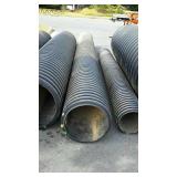 Black culvert drain pipe section 20" dia.x17ft