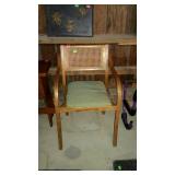 Caned back chair