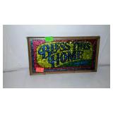 Bless this home wall hanging 12in long