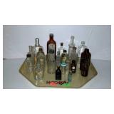 Tray of medicine bottles