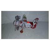 Beer can airplane decor piece