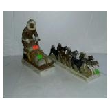 Decanter, potters Eskimo dog sled