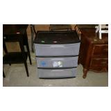 Sterilite 3 drawer plastic cart. Wheels are still