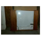 Magnetic dry erase board with lovely oak tambour