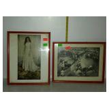 Pair of framed prints. From the National Gallery