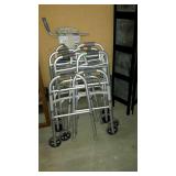 Walkers, group of four walkers. All are