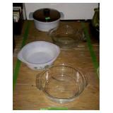 Group lot of baking dishes