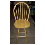 Swivel bar stool, measures 48 inches tall, and